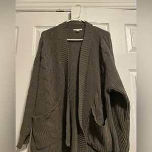 American eagle knit green cardigan